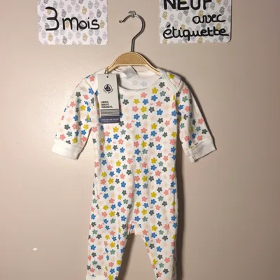 Pyjama en coton petit bateau taille 3 mois